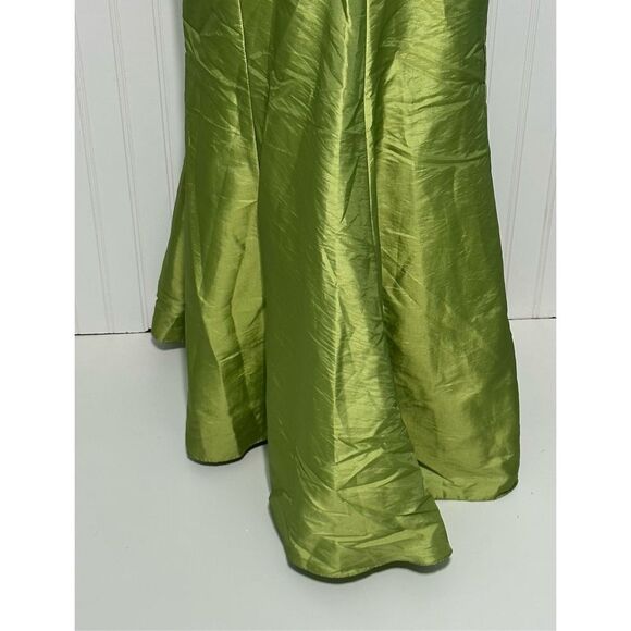 Marsoni Prom Gown Maxi Length Beaded Open Back‎ Sweetheart Neckline Green 14 - Picture 6 of 16